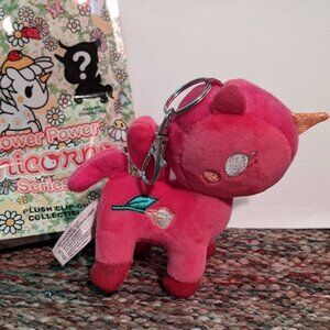 Tokidoki Flower power Unicorno Series 2 Plush clip-on Chaser "Calla Lily"